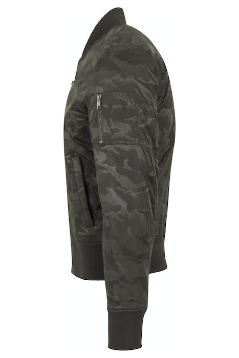 TONAL CAMO BOMBER JACKET DARK OLIVE 6