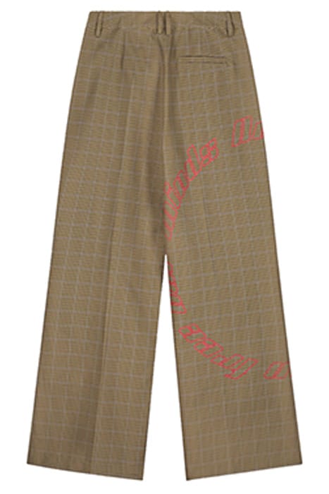 SAND CHECKED KEANU PANTS 3