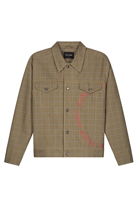 SAND CHECKED KARDY JACKET 1
