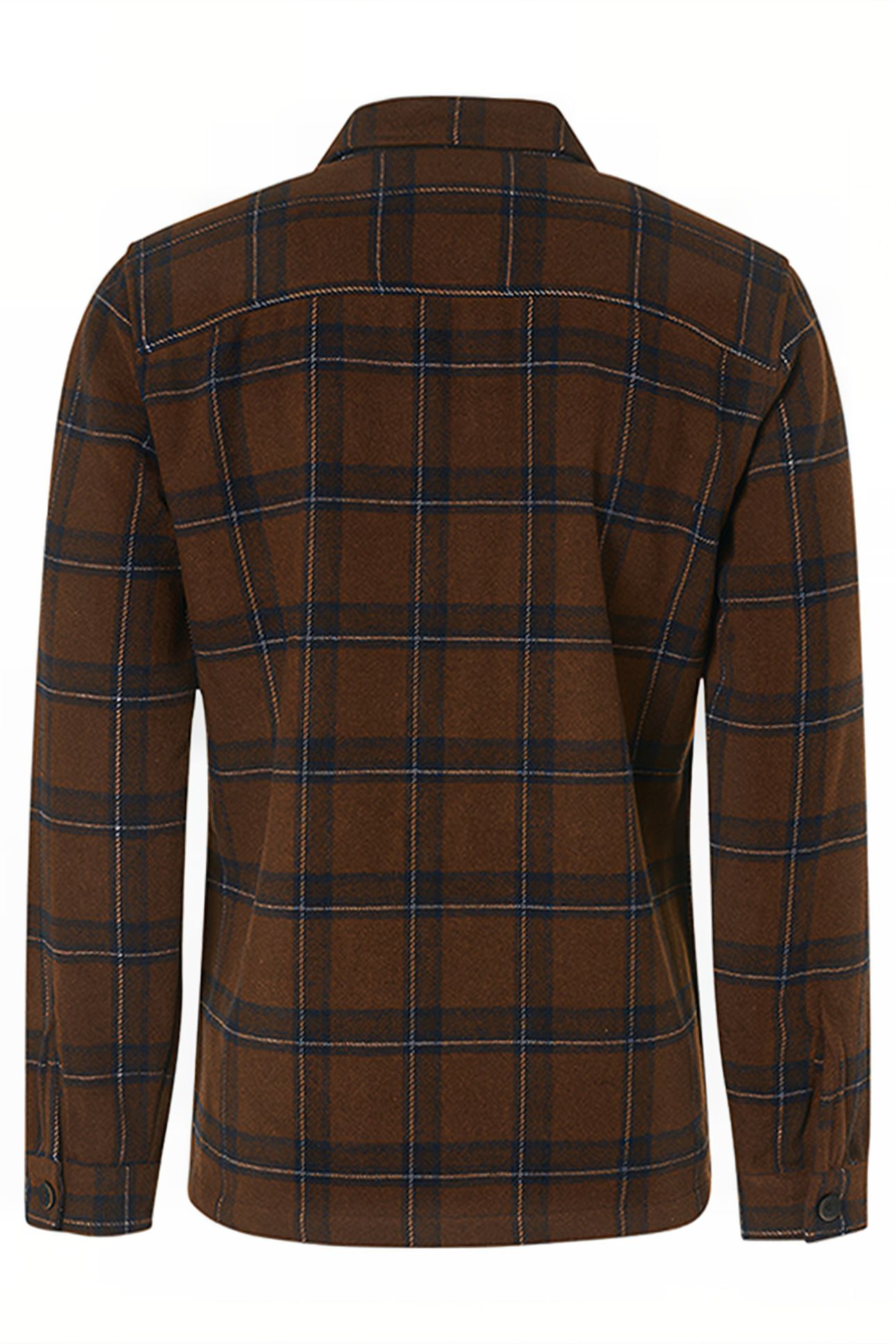 OVERSHIRT BUTTON CLOSURE CHECK WITH WOOL CAMEL 6
