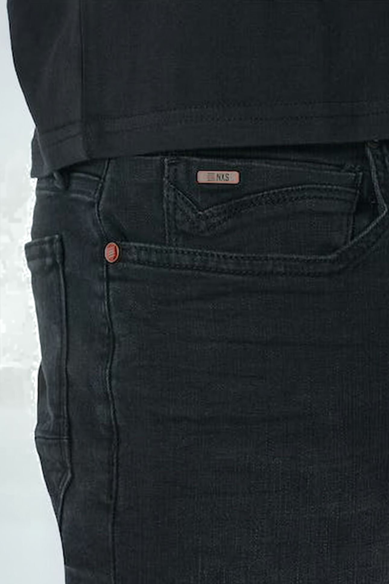 SHORT BLACK DENIM STRETCH RESPONSIBLE CHOICE BLACK DENIM 5