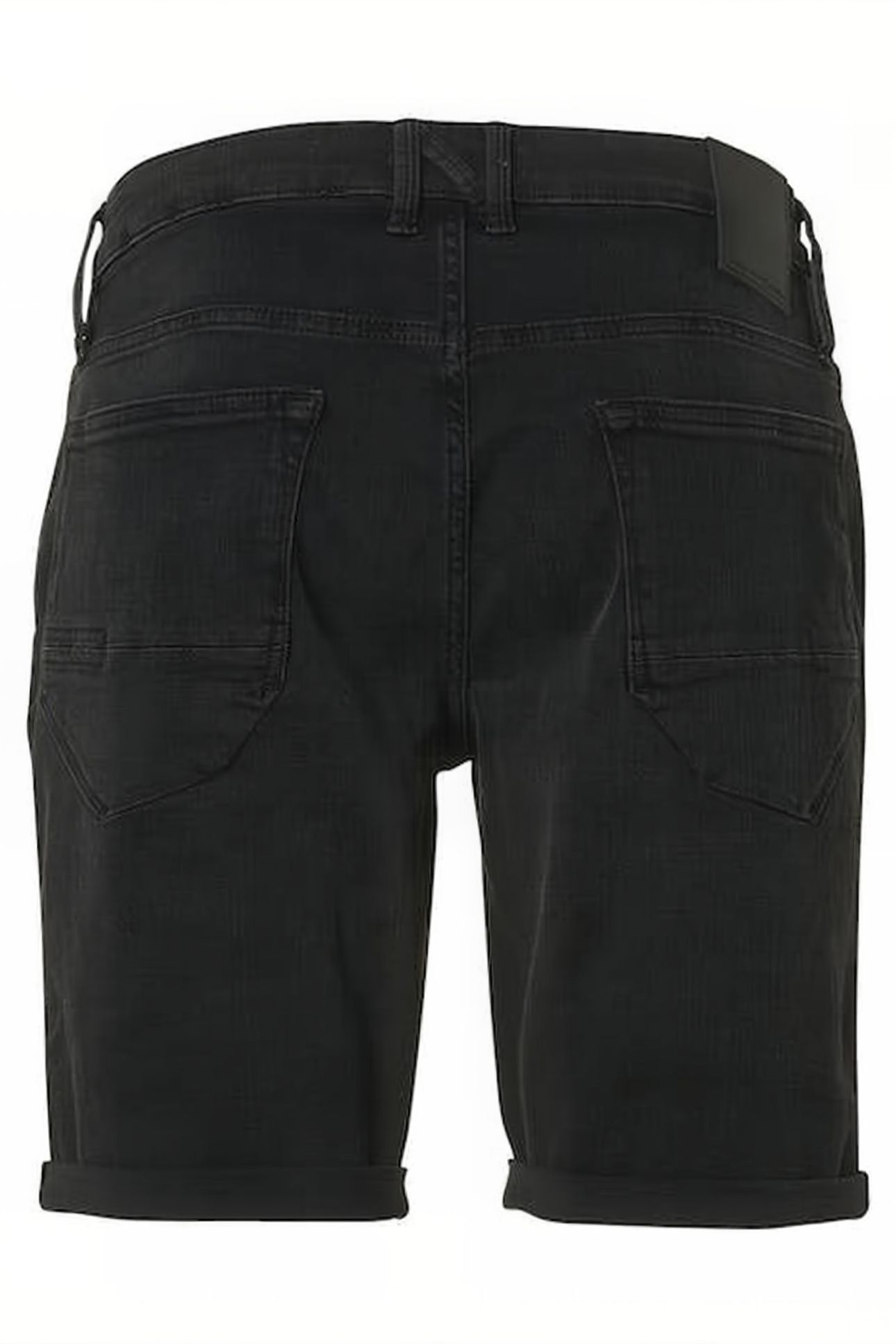 SHORT BLACK DENIM STRETCH RESPONSIBLE CHOICE BLACK DENIM 6