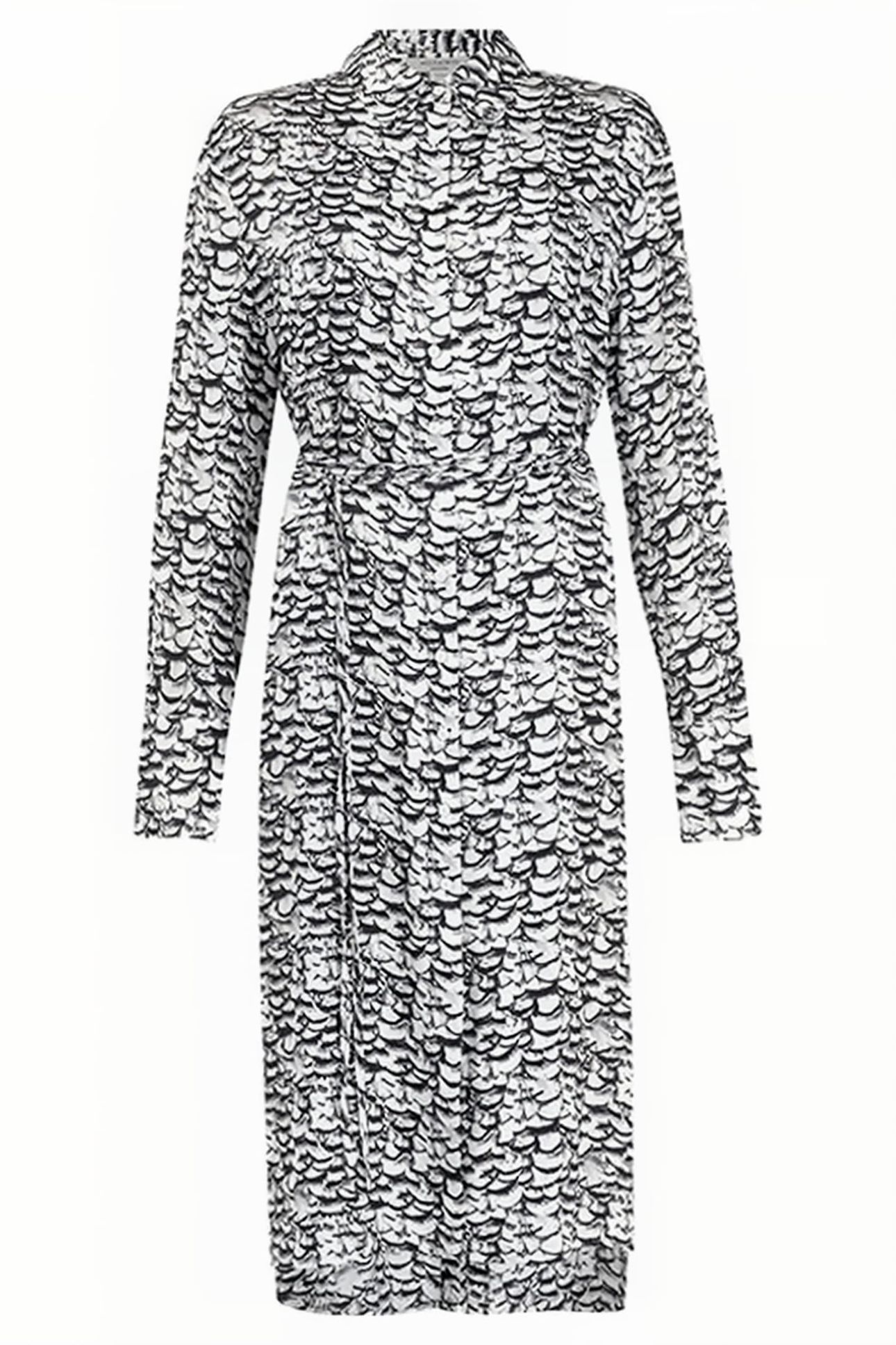 ANYA PLUME DRESS CHALK WHITE 1
