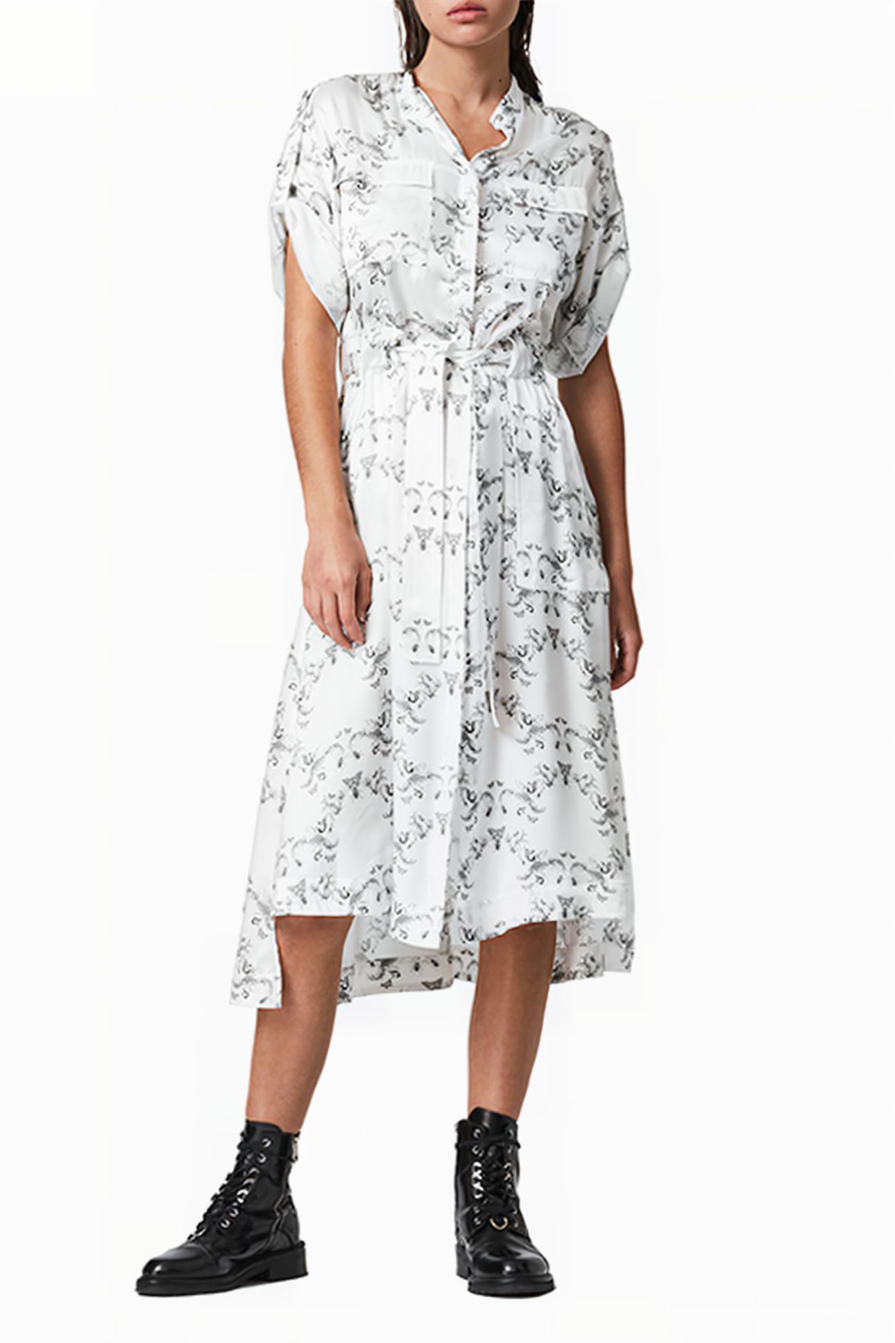 LUCIANA ASSAM DRESS WHITE 1