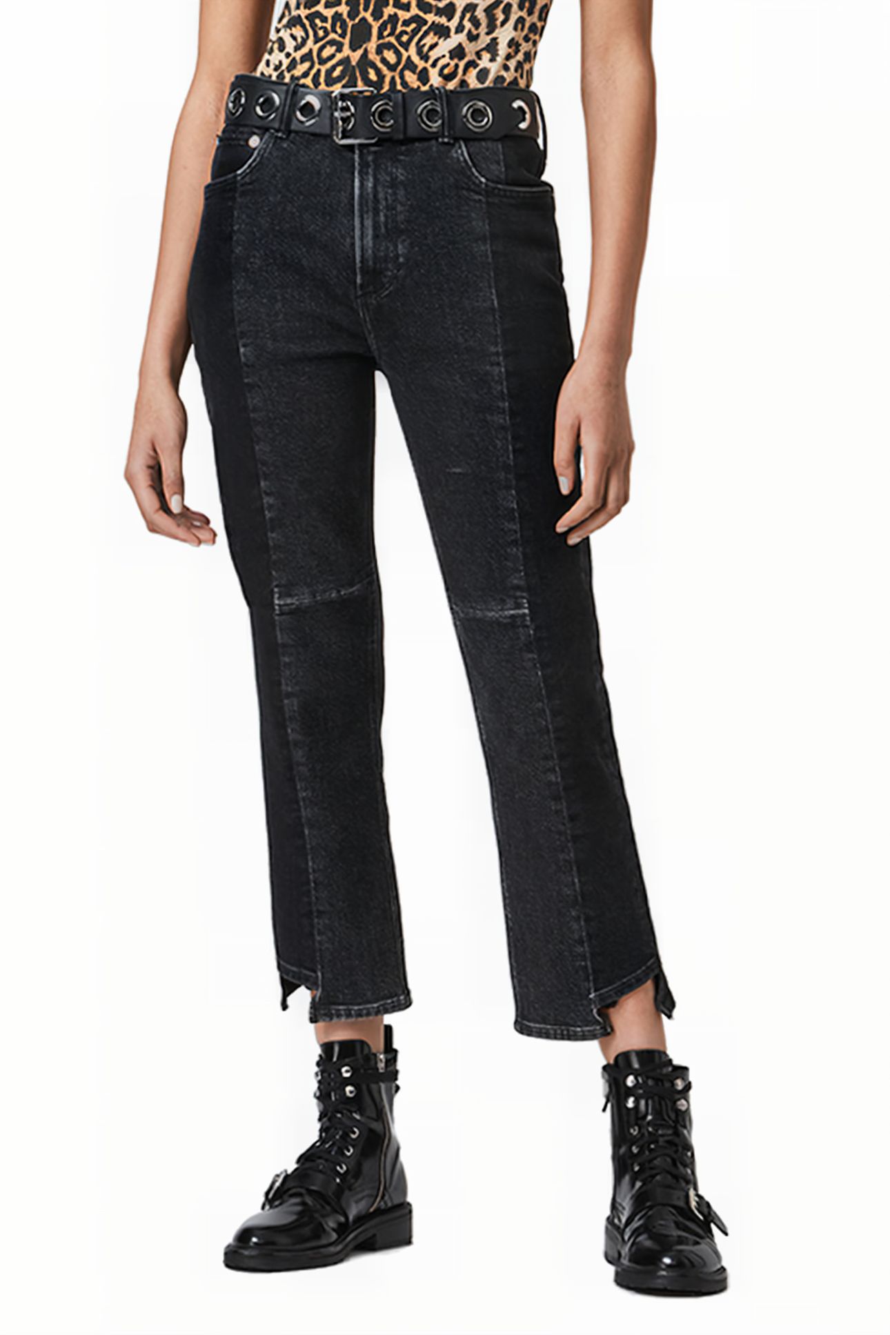 KIM TWOTONE JEAN BLACK 1
