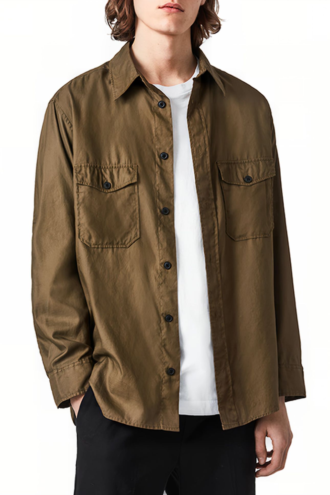 DIVISION LS SHIRT KHAKI GREEN 1