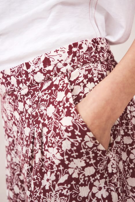 MATILDA CRINKLE SHORTS RED MULTI 2