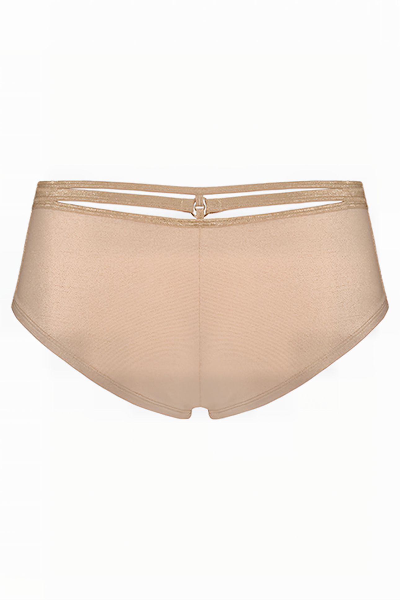 SPACE ODYSSEY SAND AND GOLDEN LUREX BRAZILIAN SHORTS 4