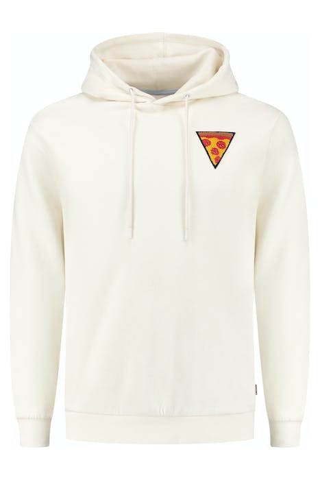 MEN PIZZA SLICE HOODIE JET STREAM WHITE 1