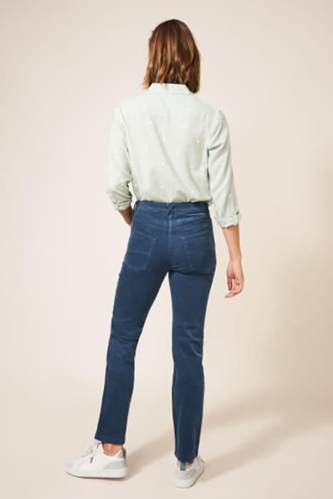 BROOKE STRAIGHT CORD TROUSER BLUE 3