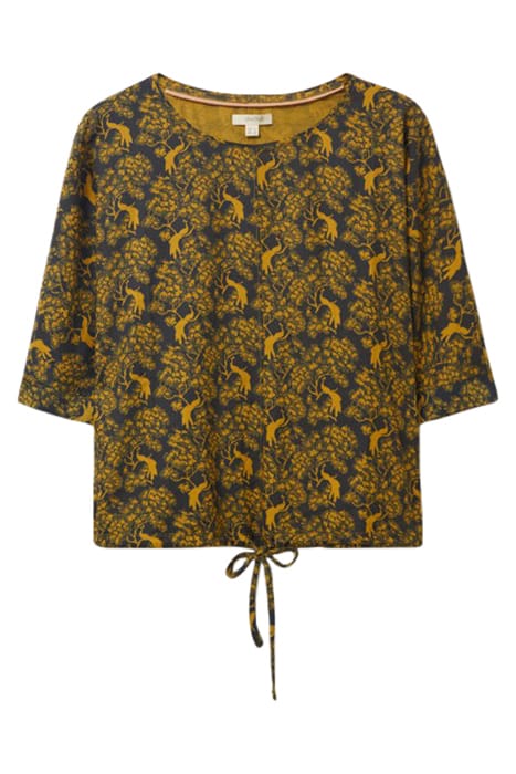 COPENHAGEN TIE HEM TOP GREEN 1