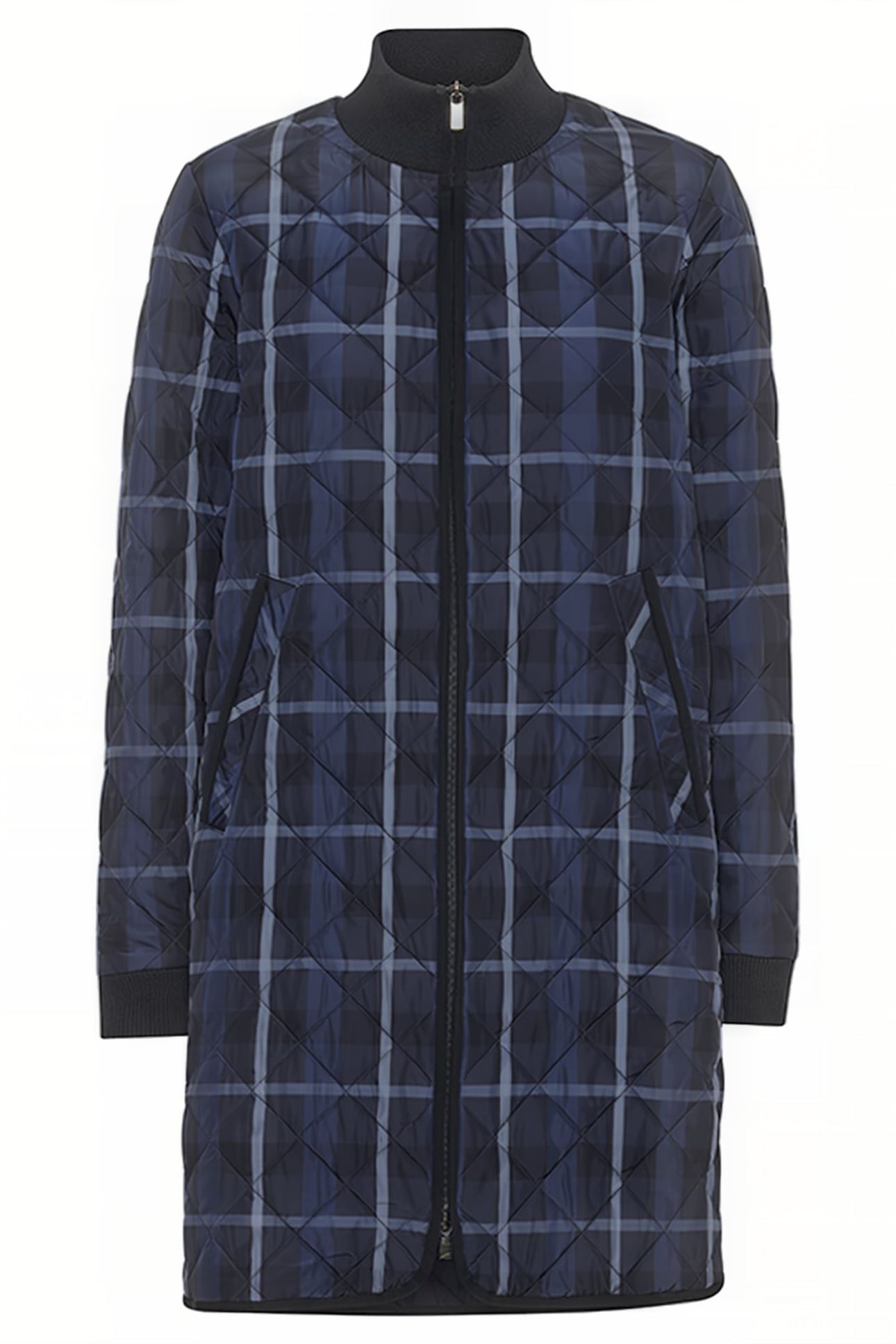 10 ART06TARTAN PADDED COAT TRUE NAVY 1