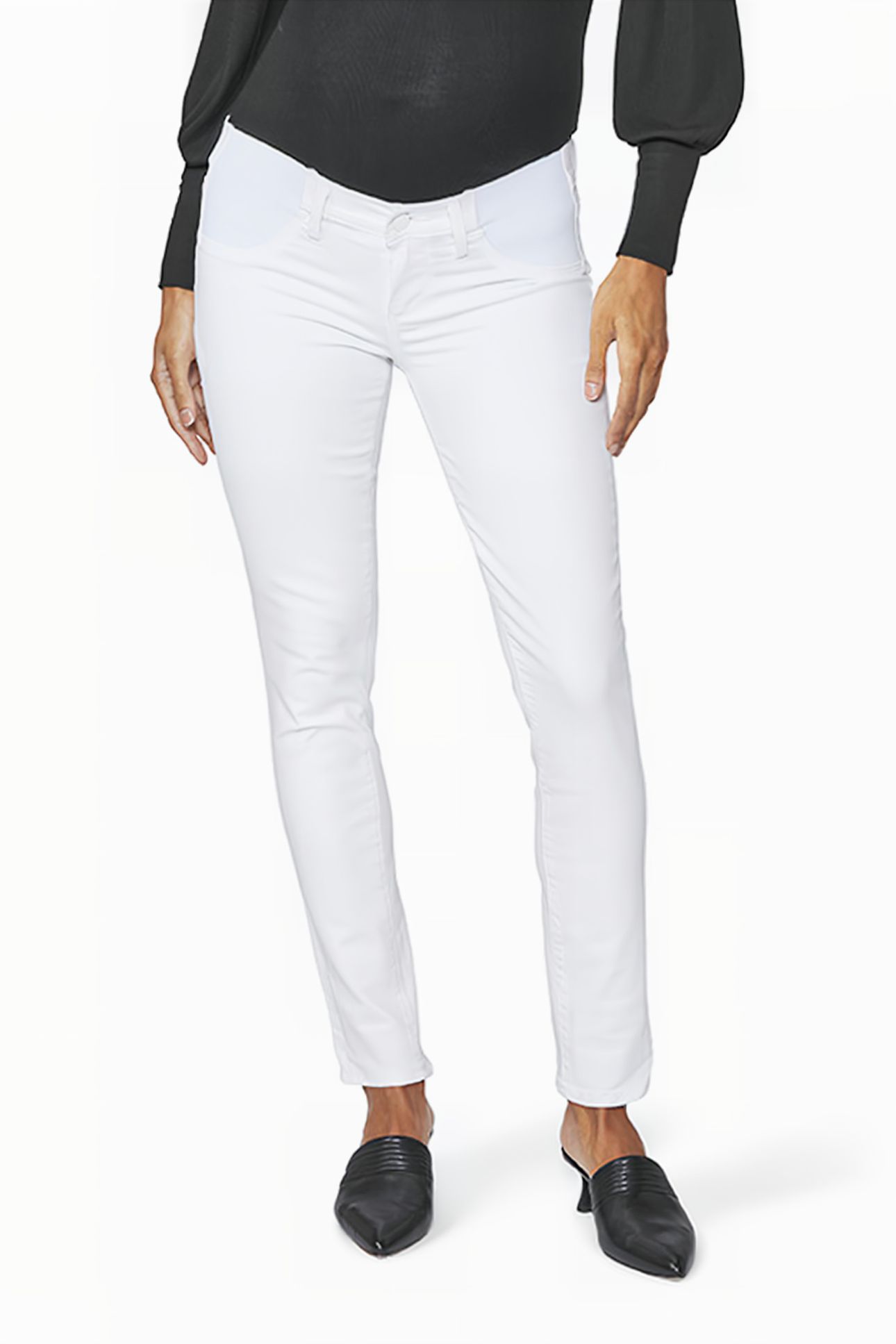 SKYLINE ANKLE PEG MATERNITY CRISP WHITE 1