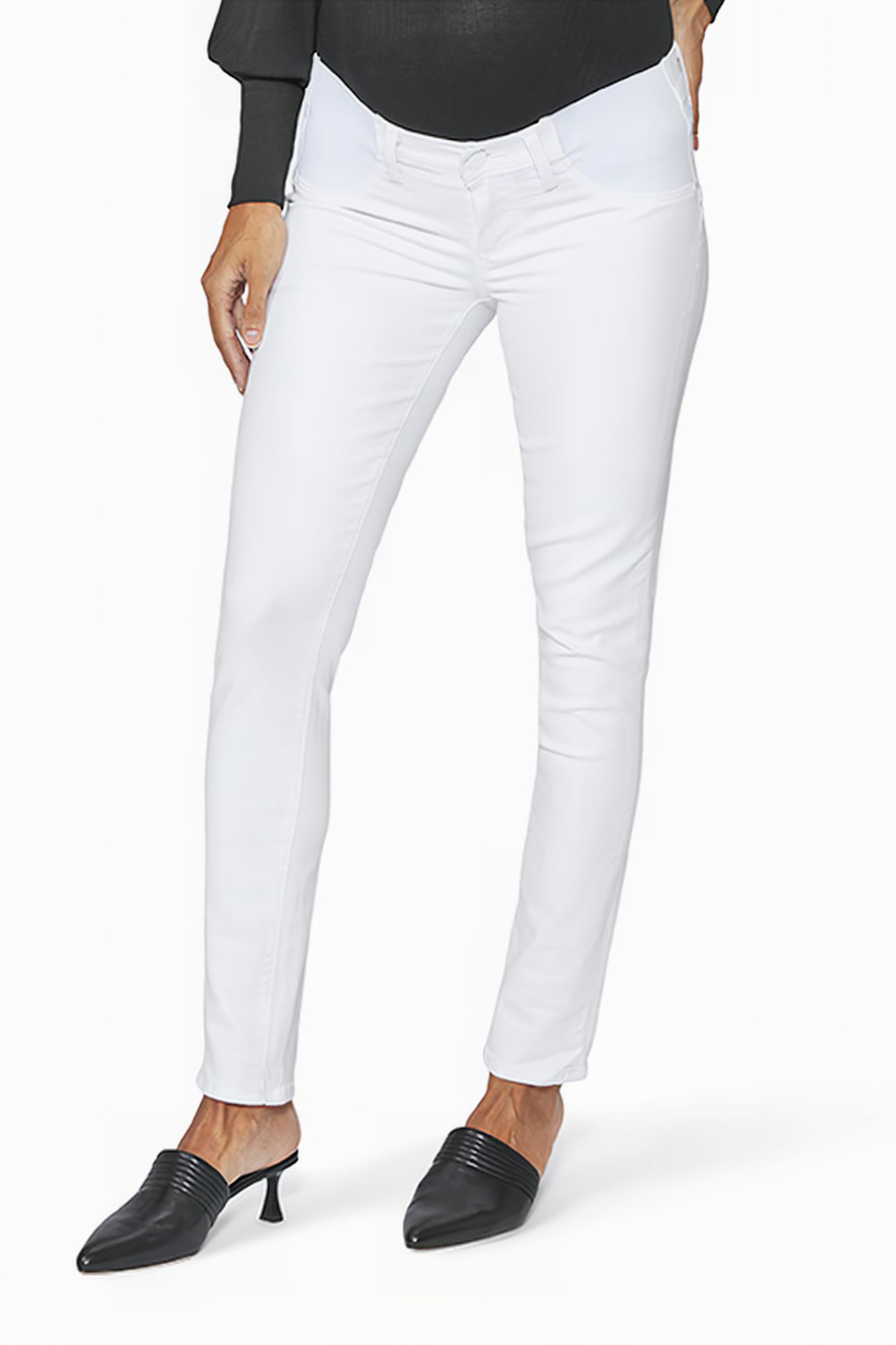 SKYLINE ANKLE PEG MATERNITY CRISP WHITE 4