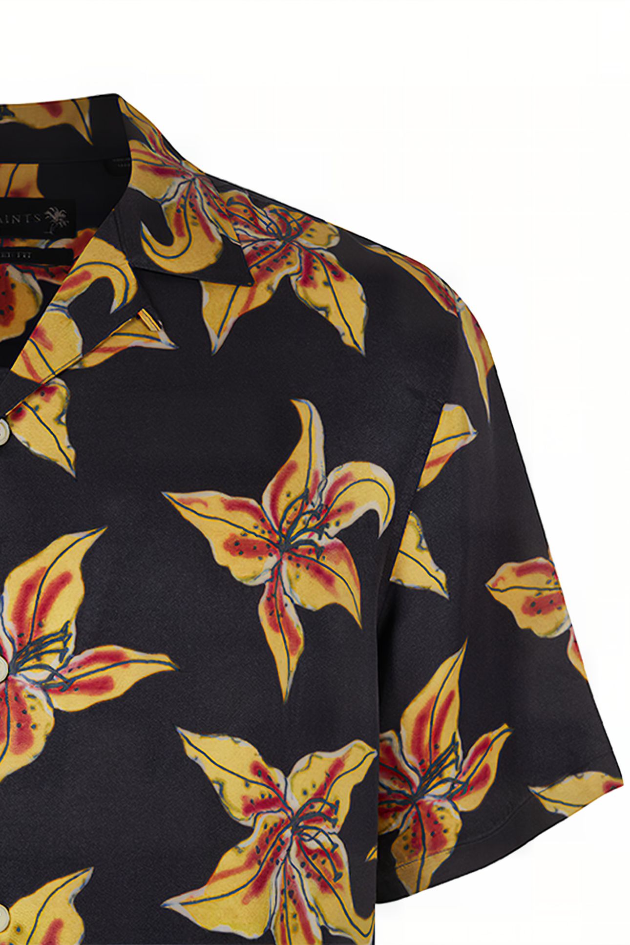 HIBISCUS SS SHIRT JET BLACK 5