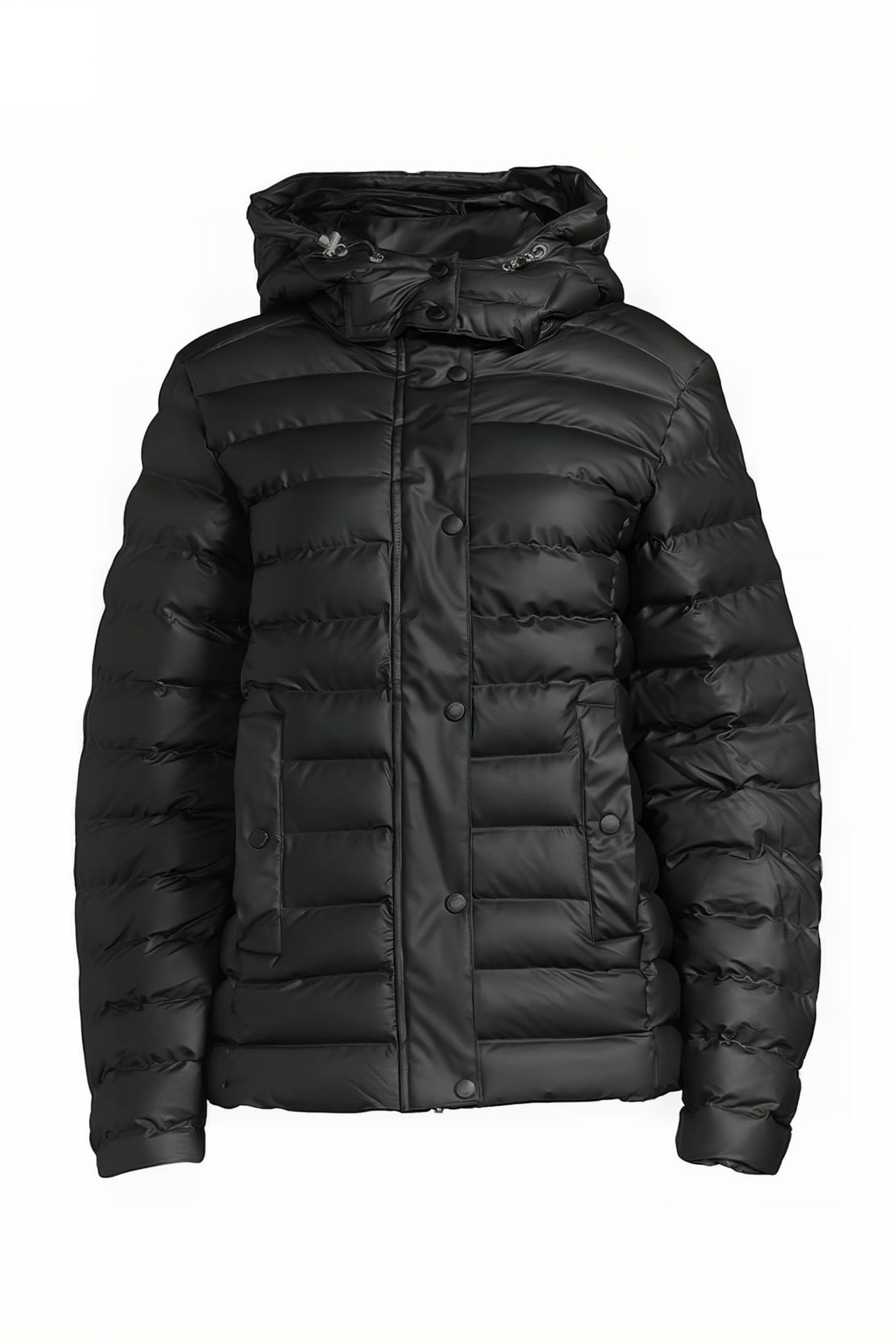 10 RAINP01 PADDED RAIN JACKET BLACK 1