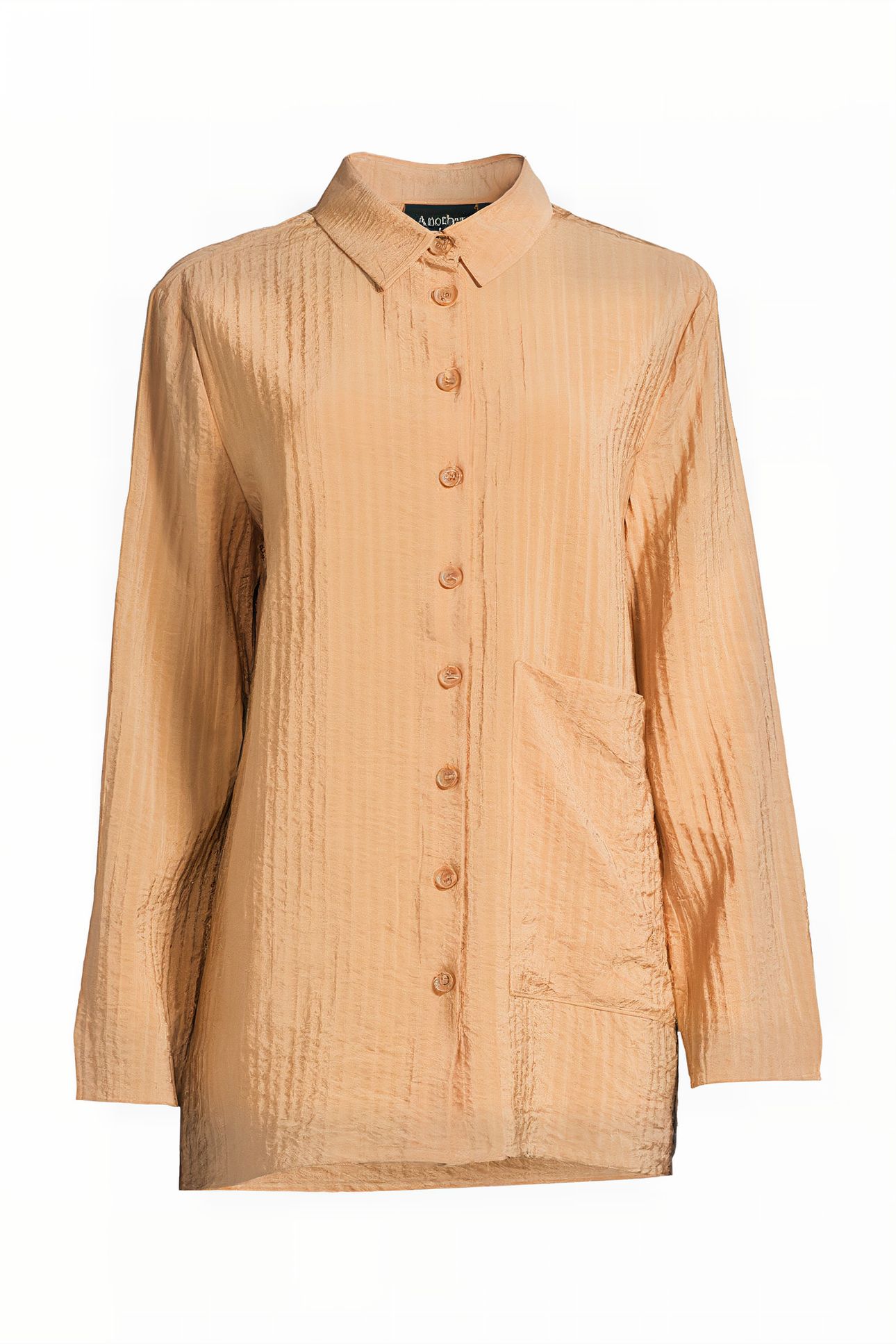 NORELL STRUCTURED SHIRT L/S FADED SAND 3
