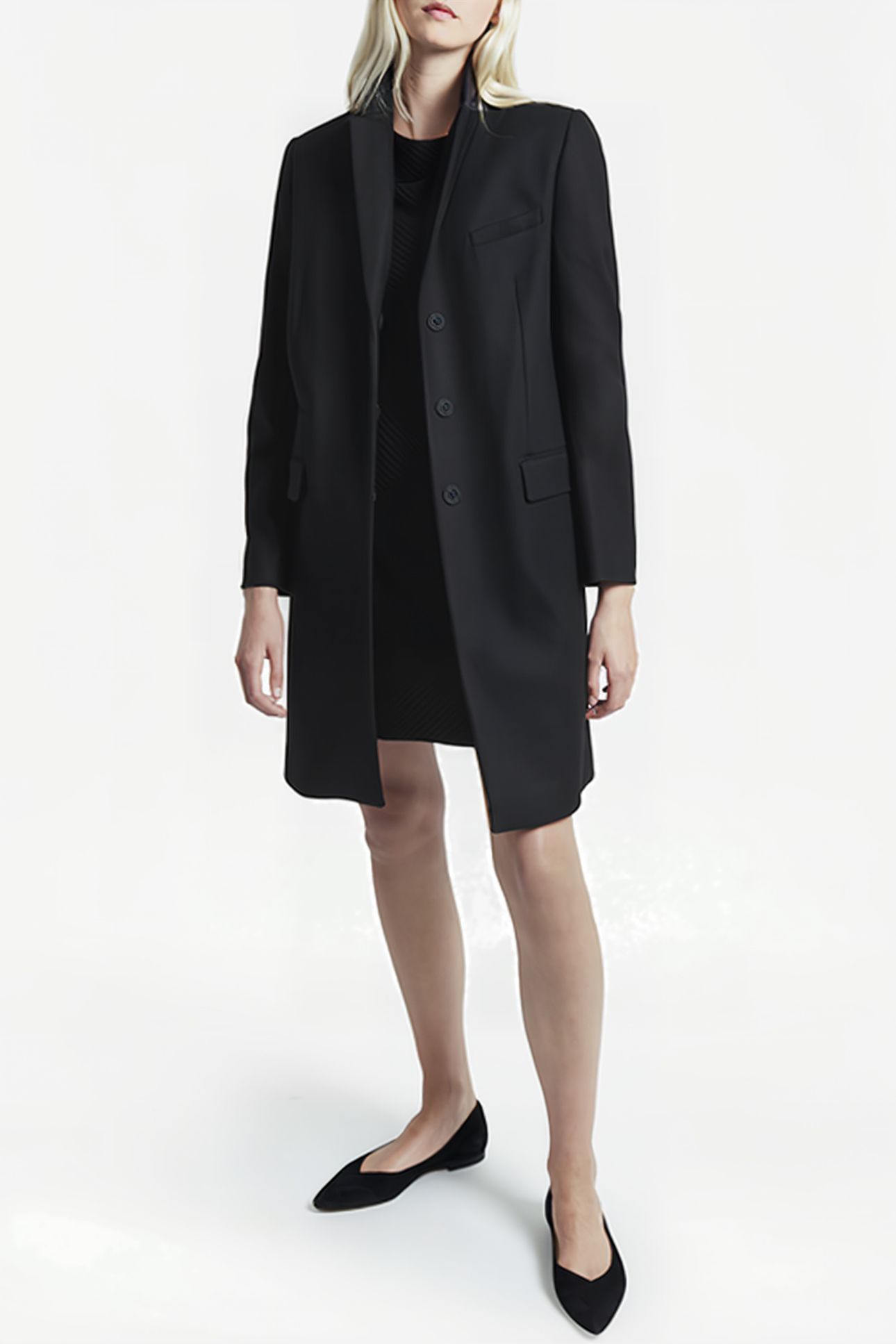 FT PLATFM FELT SMART COAT BLACK 2