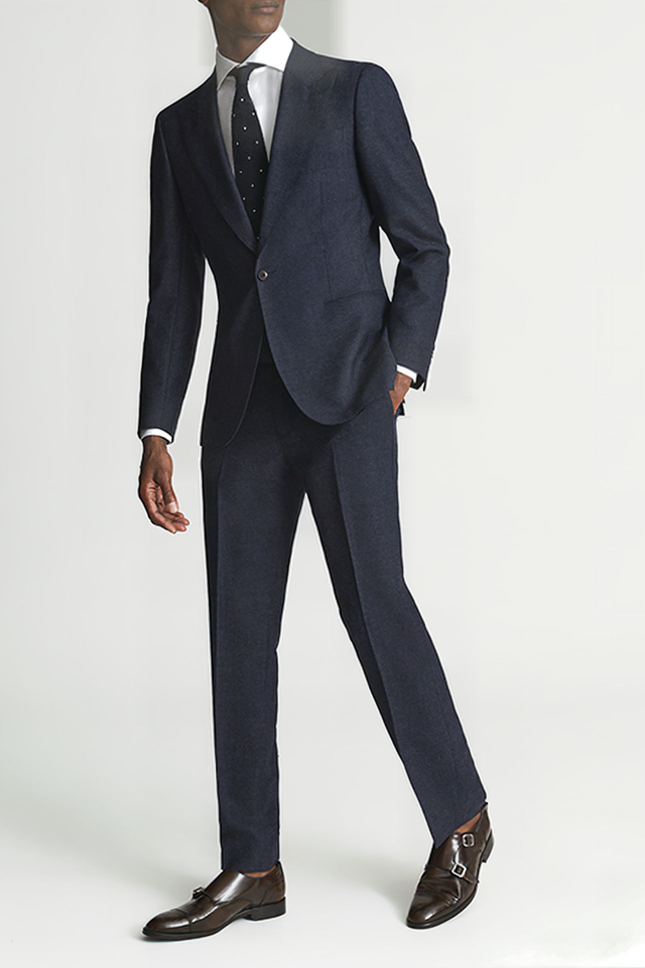 HITCH NAVY SUIT PANTS — SLIM FIT 4