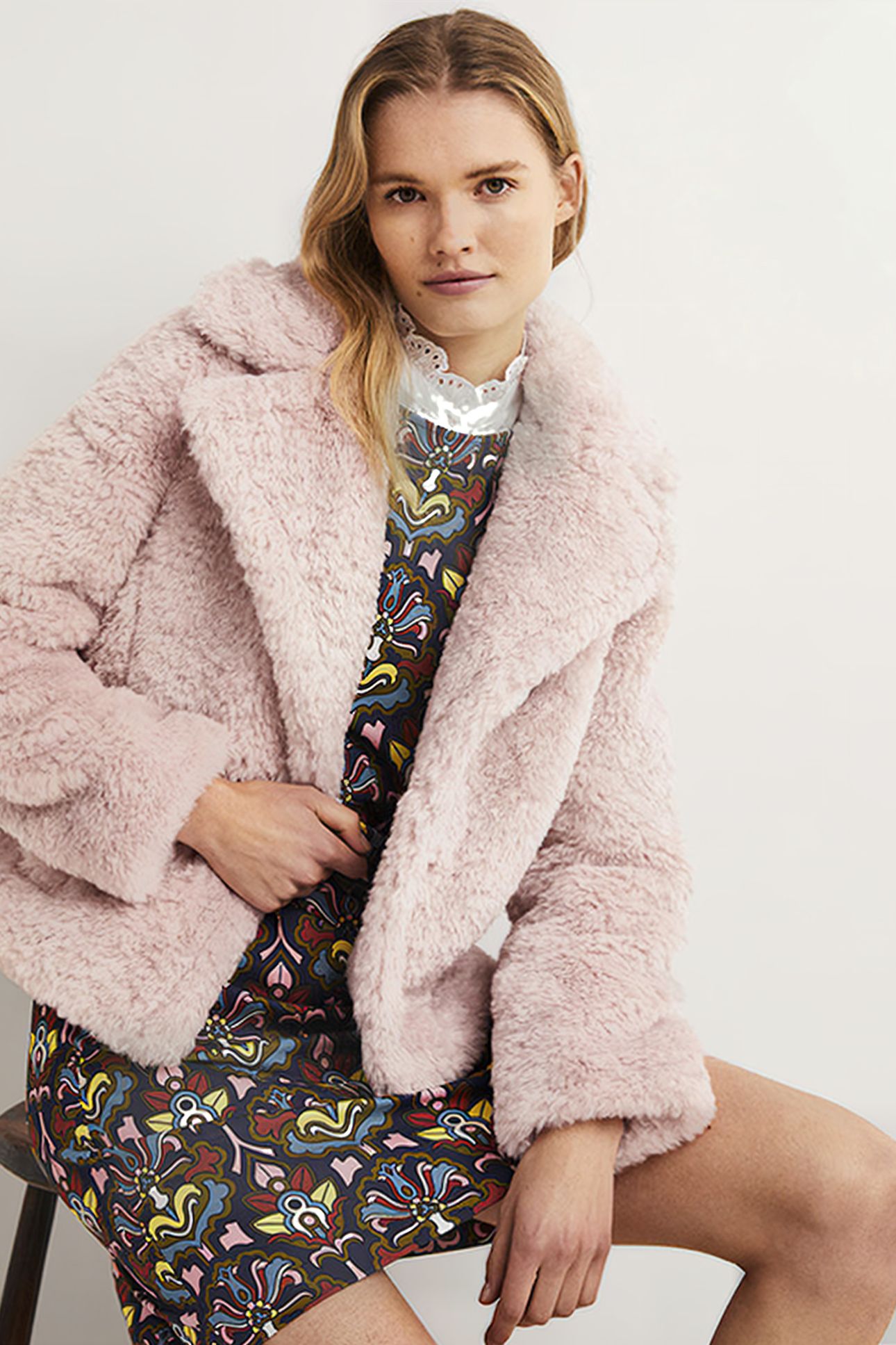 FAUX FUR JACKET PNK 1