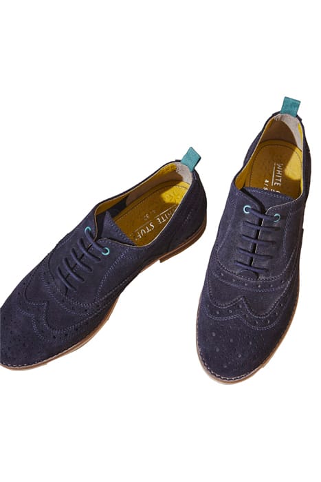 THISTLE LACE UP BROGUE NAVY MULTI 2