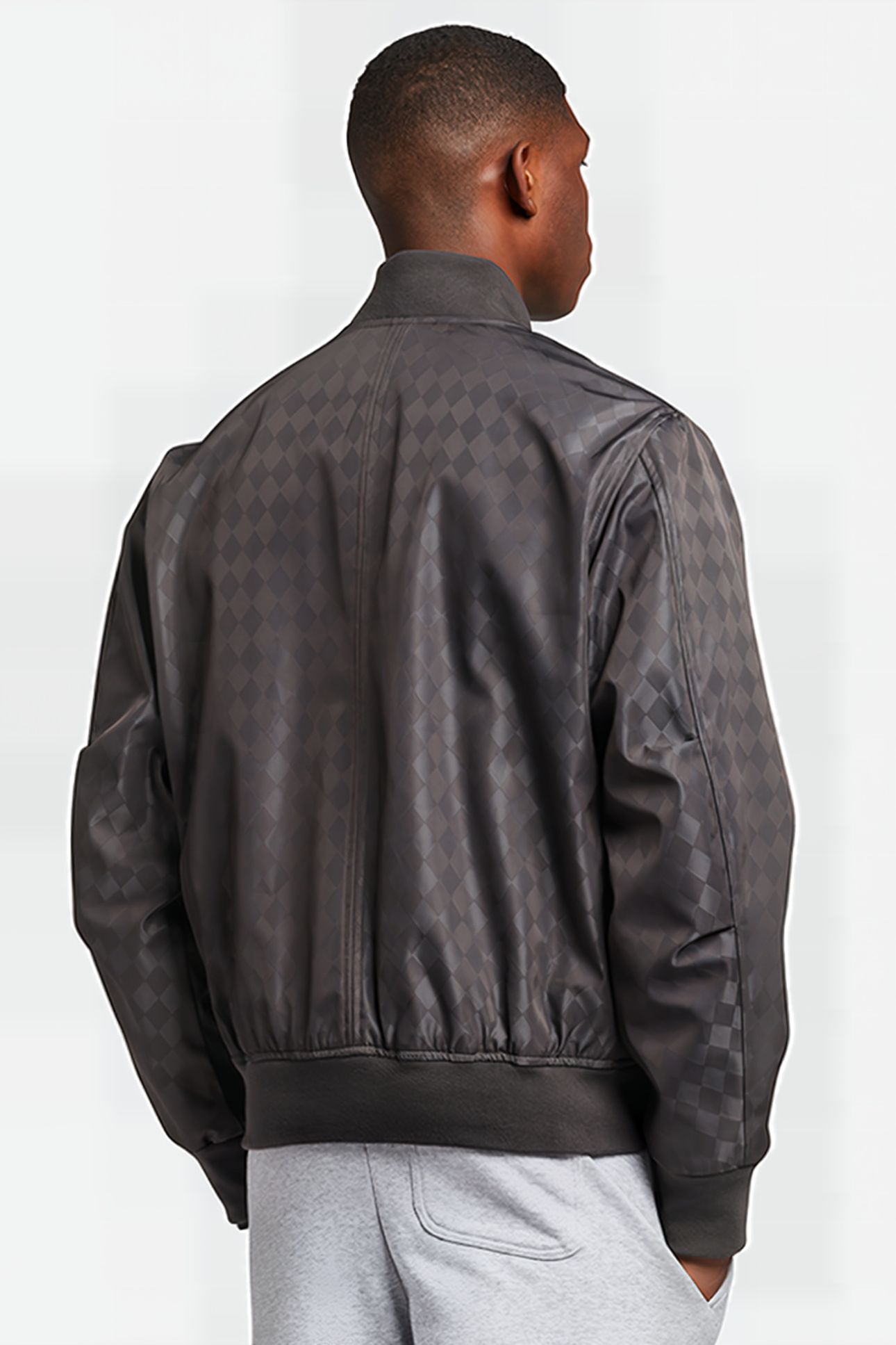 BALLOON SLEEVE SATEEN BOMBER GUNMETAL 2