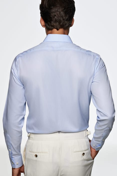 Light Blue Royal Oxford Slim Fit Shirt 3