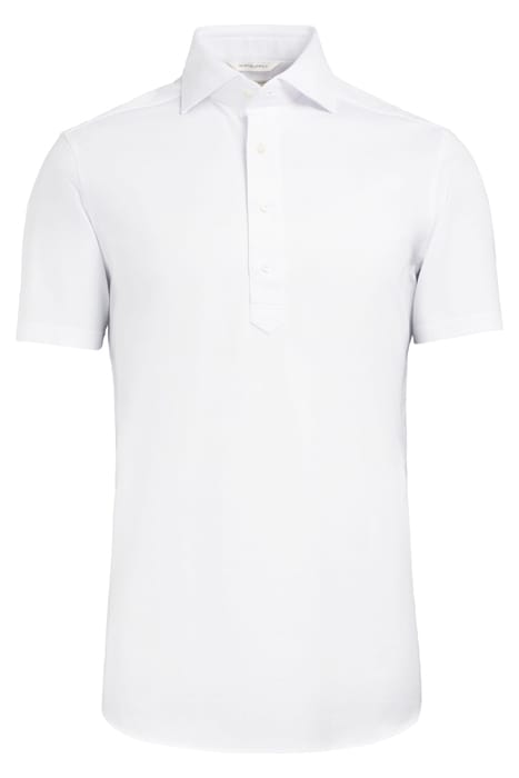White Jersey Extra Slim Fit Short Sleeve Shirt 2
