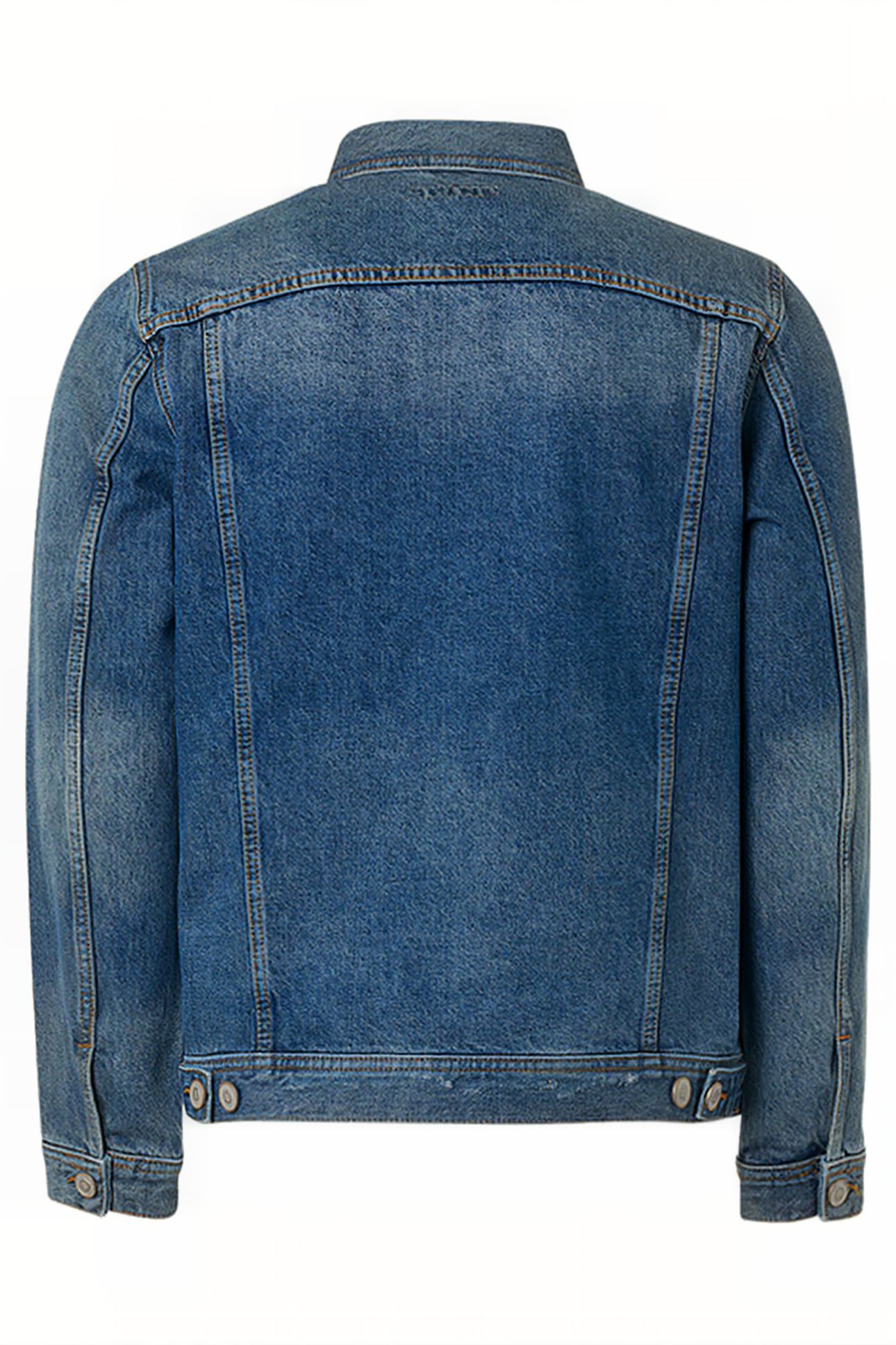 JACKET SHORT FIT DENIM RECYCLED COTTON INDIGO 6
