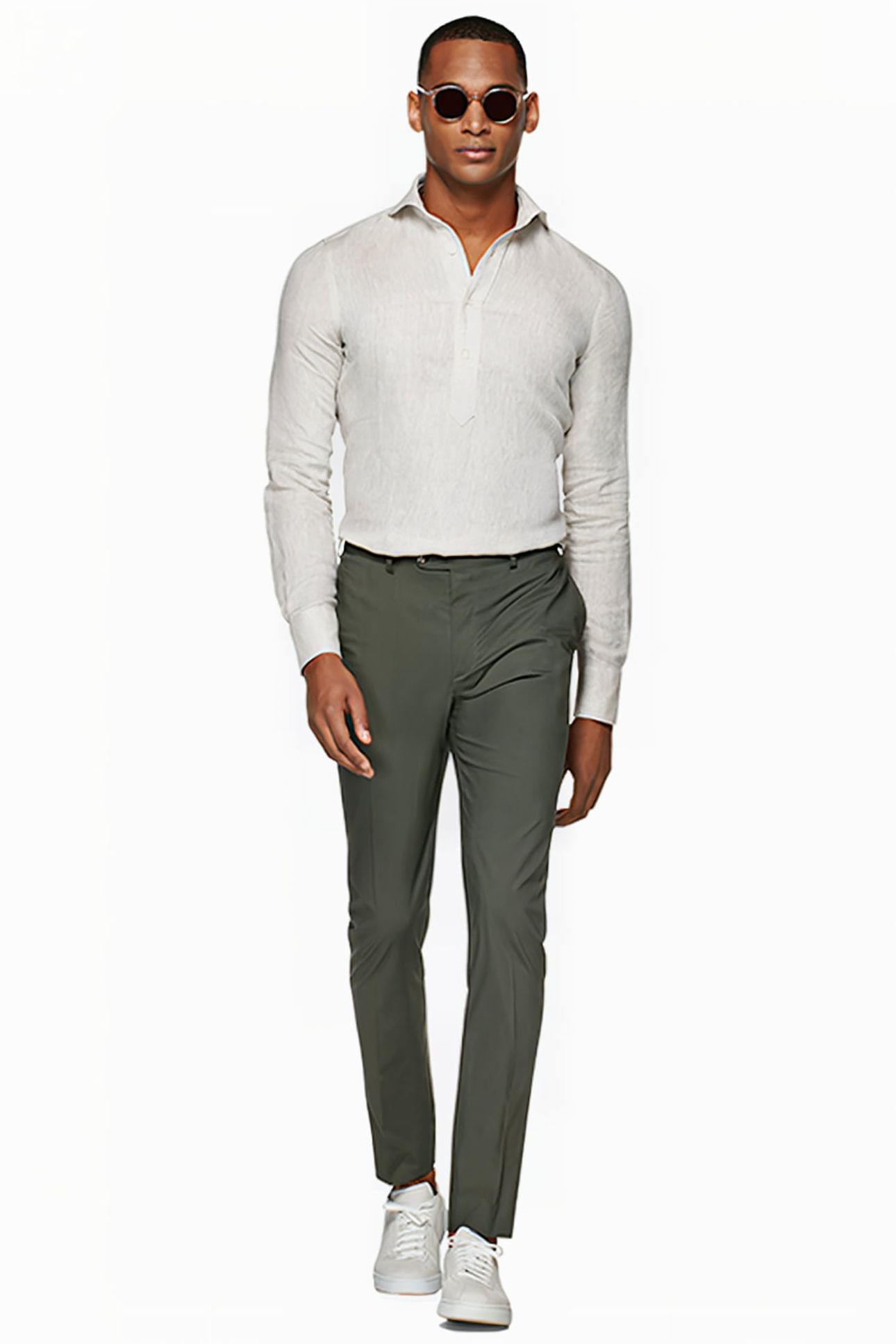 MID GREEN SOHO TROUSERS 1