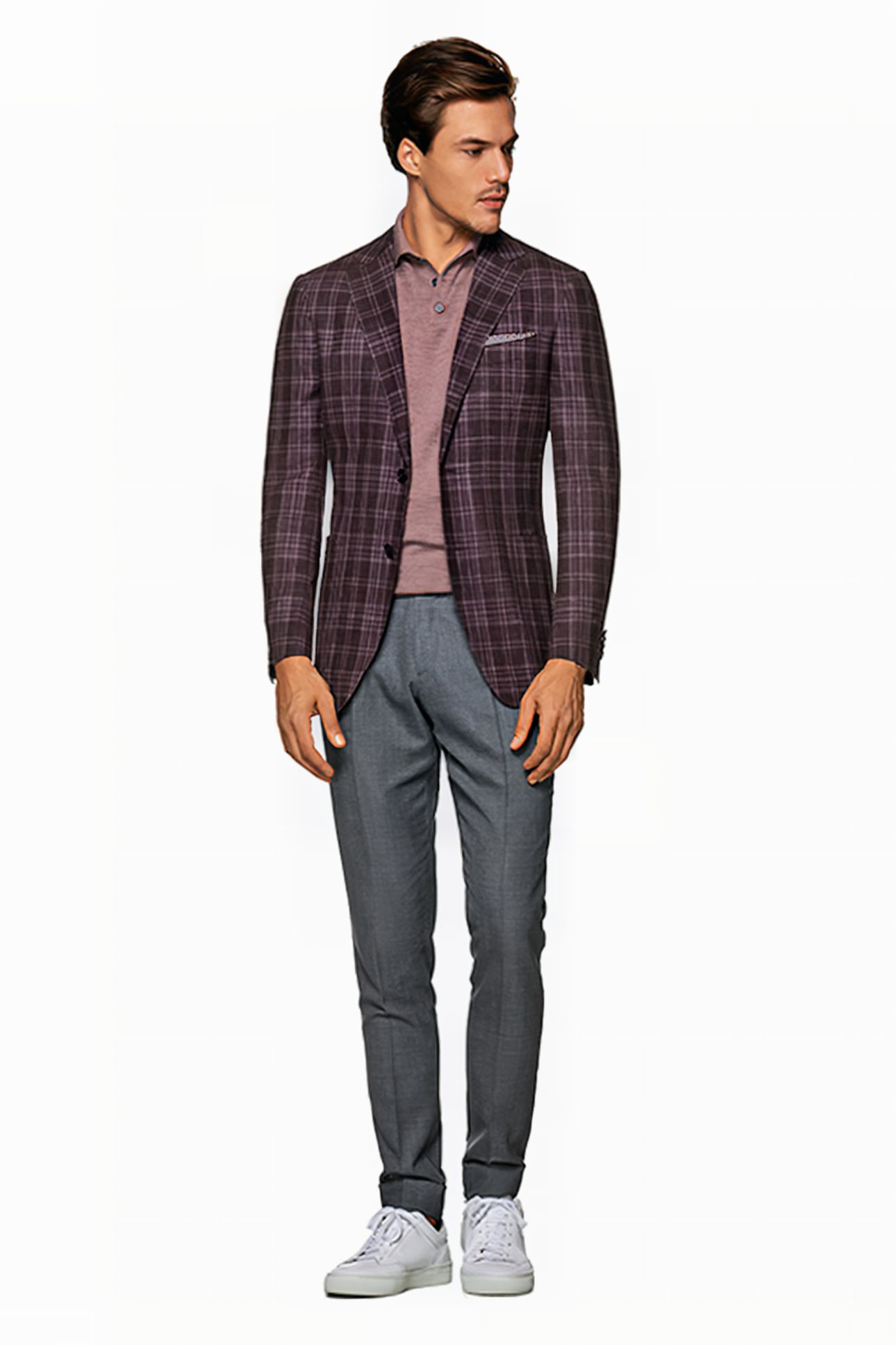 PURPLE CHECKED HAVANA BLAZER 5