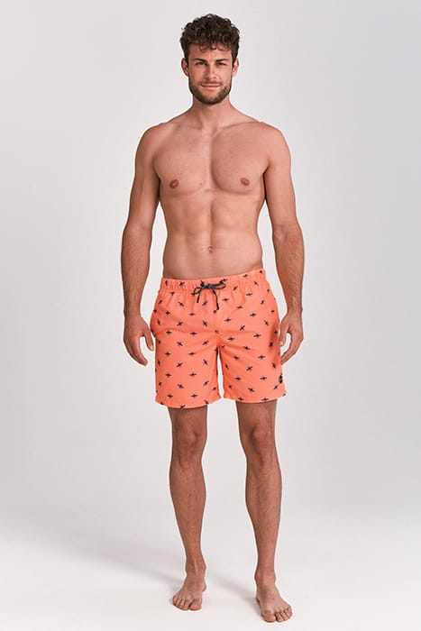 MEN SWIM SHORT MOSQUITO MICRO PEACH NEON ORANGE 3