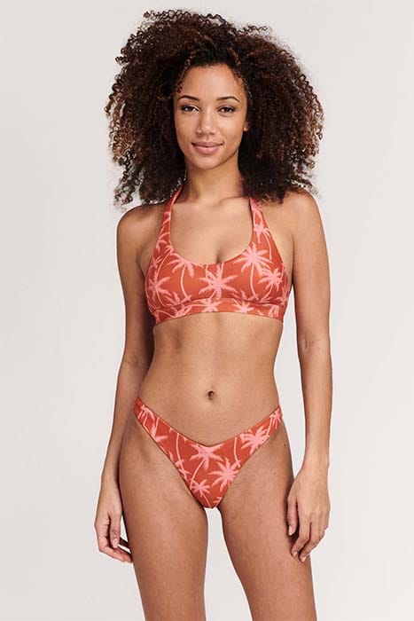 LADIES JOAN BIKINI SET VACATION PALM SPICE ROUTE BROWN 1