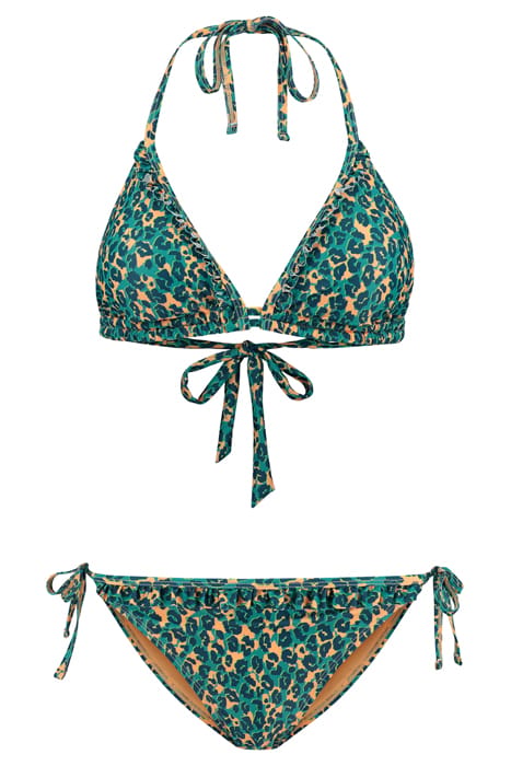LADIES LIZ BIKINI SET TROPICAL TIGER TROPIC GREEN 1