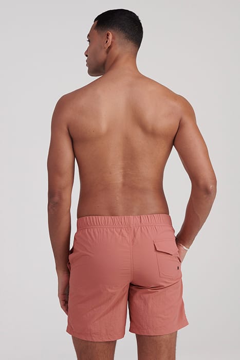MEN SWIMSHORT NICK NYLON SOLID BRICK DUST PINK 3
