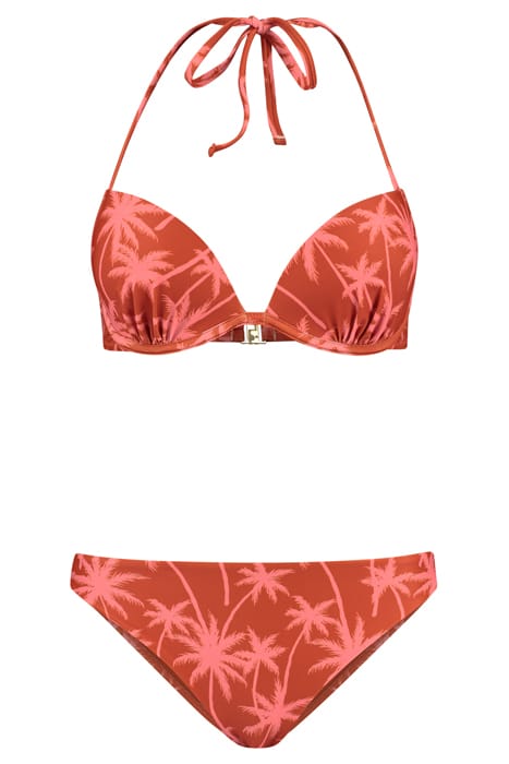 LADIES LUCA BIKINI SET VACATION PALM SPICE ROUTE BROWN 3