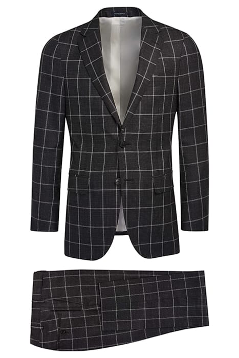 Dark Grey Checked Sienna Suit 2