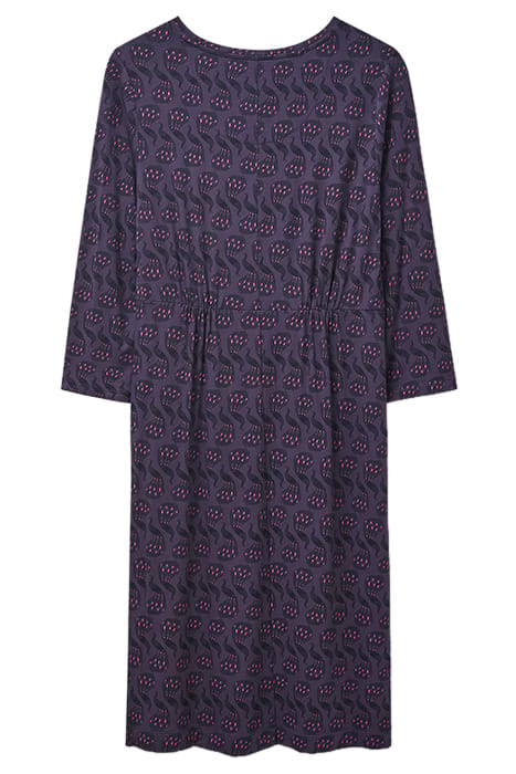 TALIA ECO VERO JERSEY DRESS PURPLE MLT 1