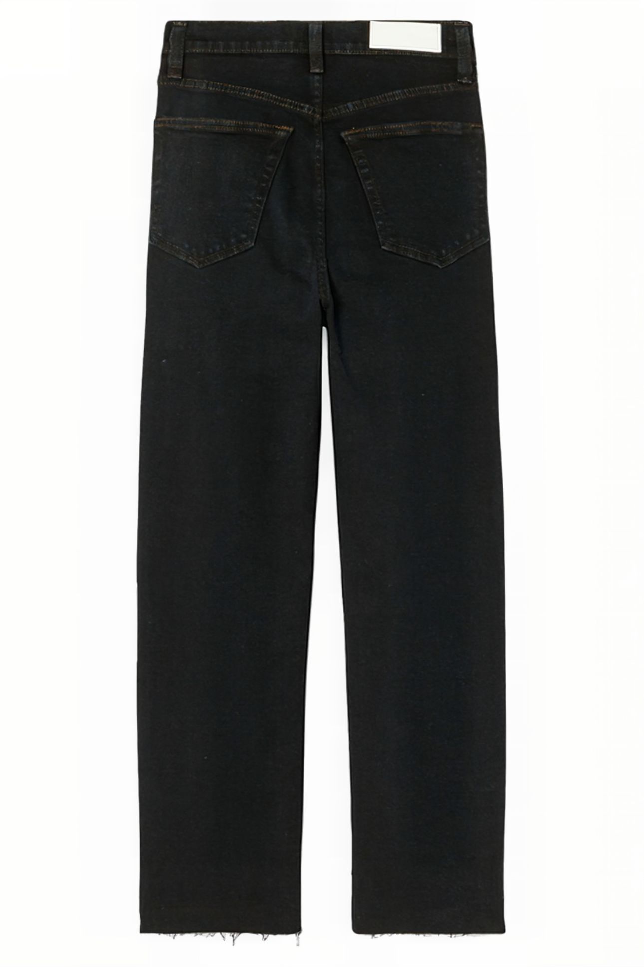70S ULTRA HIGH RISE STOVEPIPE JET BLUE BLACK 2