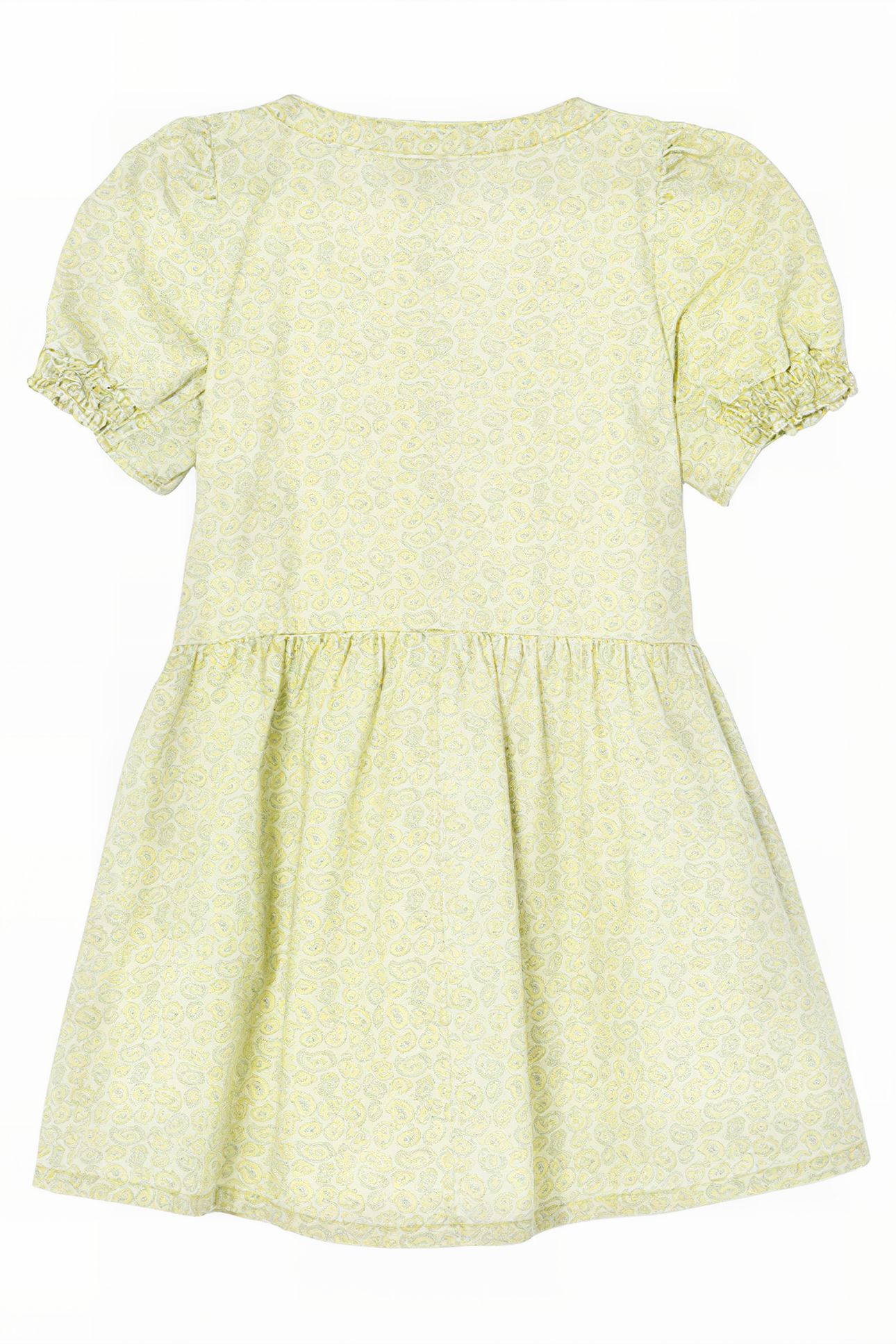 70S VNECK BABYDOLL DRESS CITRUS PAISLEY 2