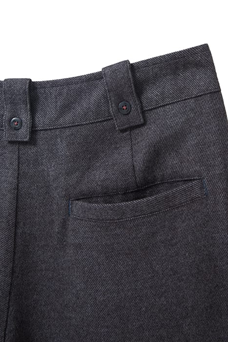 BELLE TWEEDY WIDE LEG TROUSER GREY 3