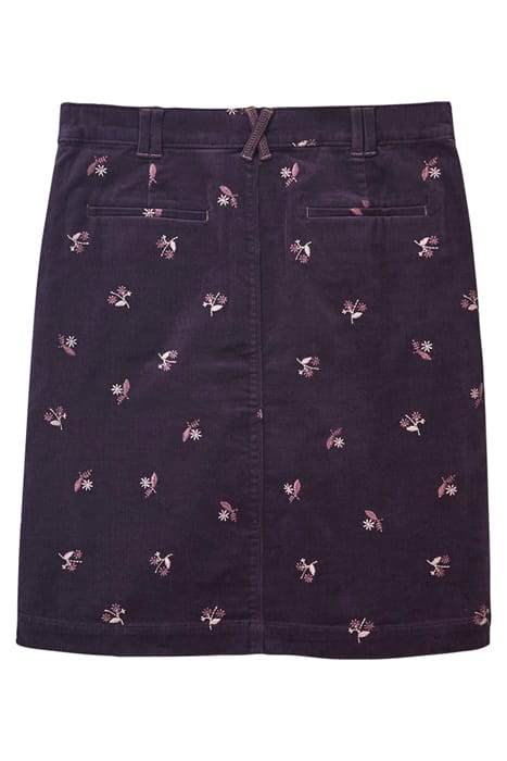 MELODY EMBROIDERED CORD SKIRT PURPLE 5
