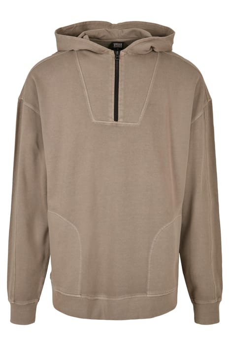 OVERDYED CAMP HOODY DARKKHAKI 1