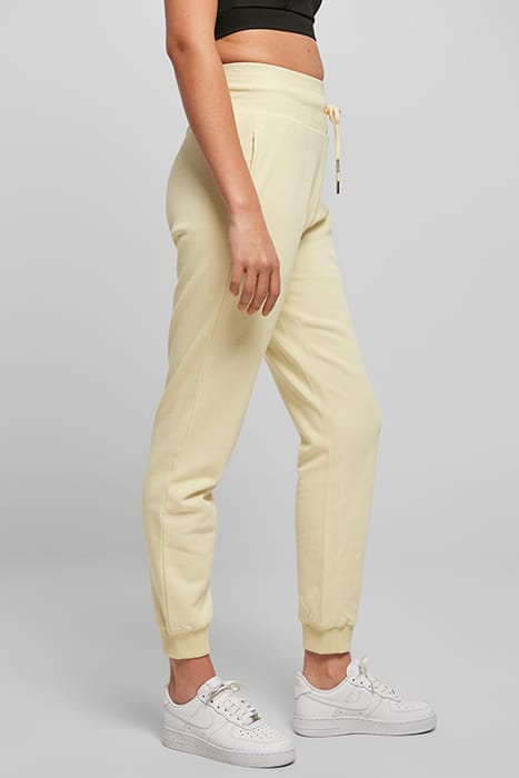 LADIES ORGANIC HIGH WAIST SWEAT PANTS SOFTYELLOW 6