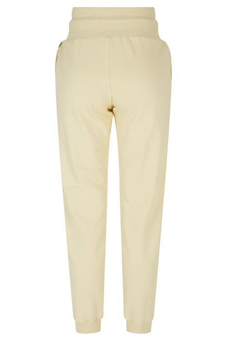 LADIES ORGANIC HIGH WAIST SWEAT PANTS SOFTYELLOW 10