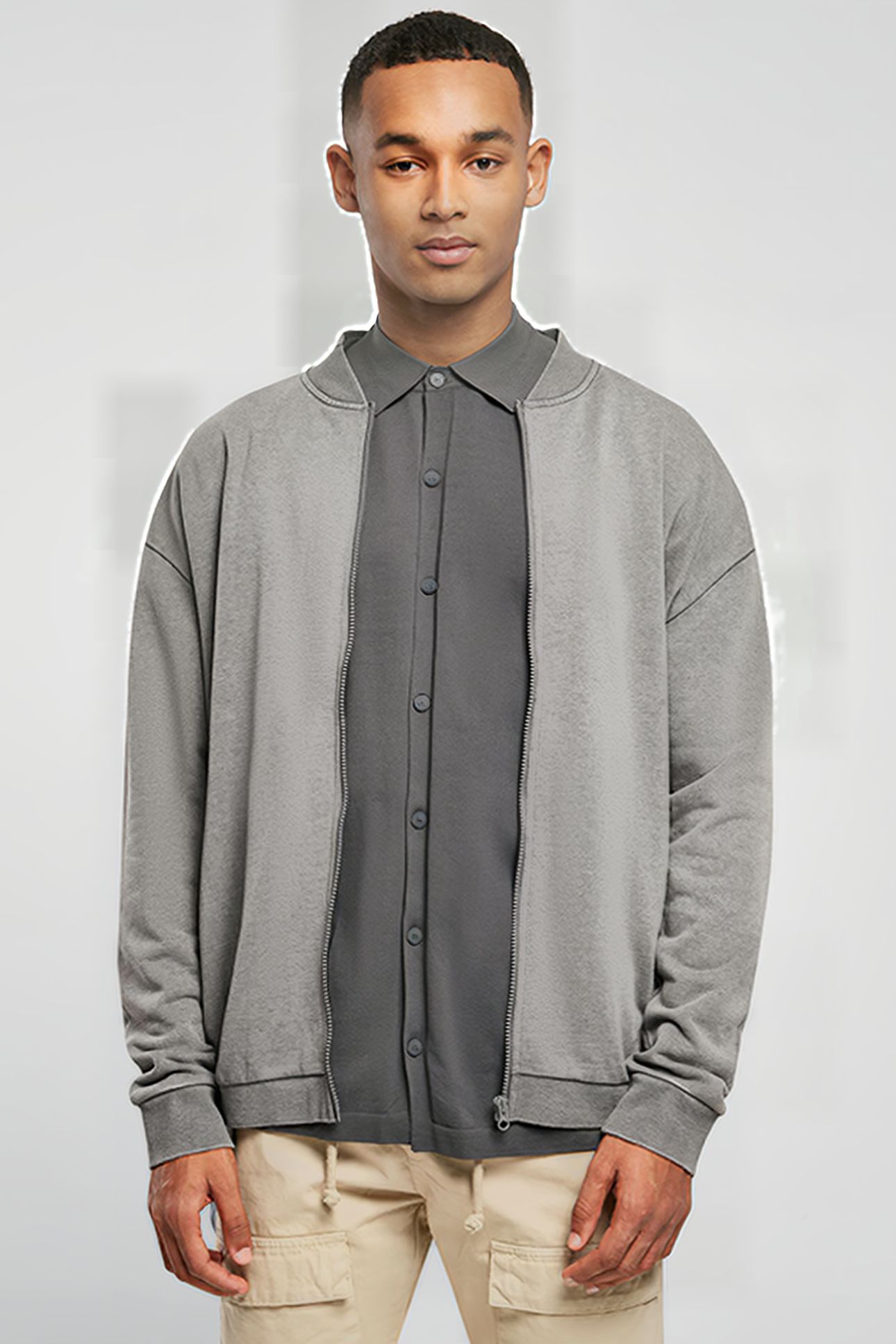 WASHED SWEAT BOMBER DARKSHADOW 2
