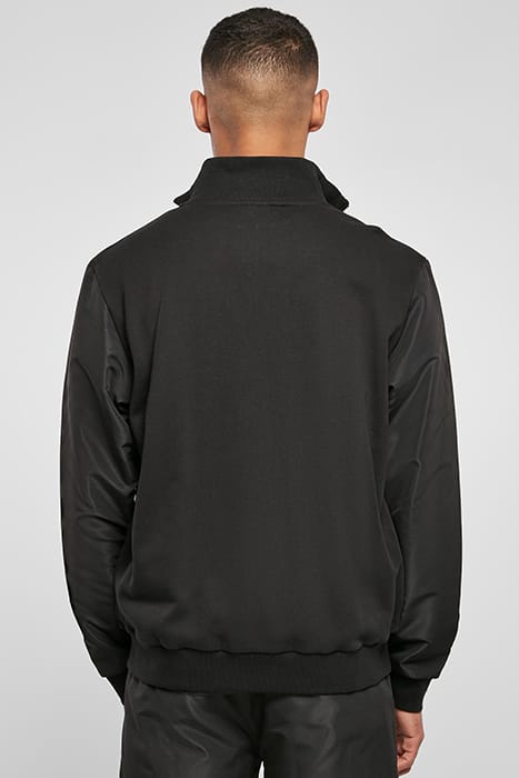 ORGANIC AND RECYCLED FABRIC MIX TRACK JACKET BLACK 3
