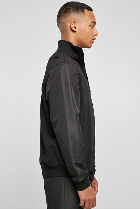 ORGANIC AND RECYCLED FABRIC MIX TRACK JACKET BLACK 5