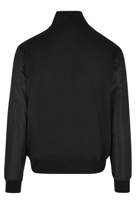 ORGANIC AND RECYCLED FABRIC MIX TRACK JACKET BLACK 10