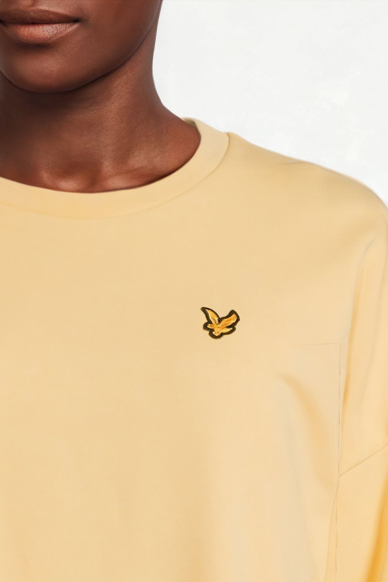 SWEATSHIRT DRESS W796 SOFT GOLDEN YELLOW 4